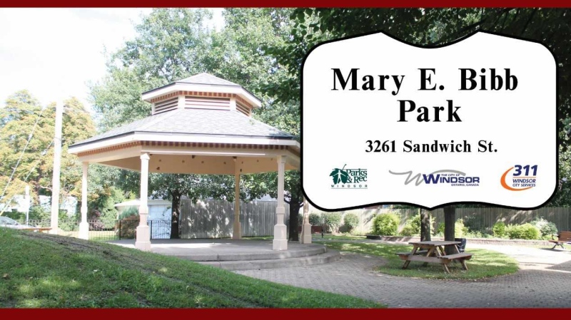 Mary E. Bibb park in Sandwich Town Windsor, Ont. on Tuesday, Feb. 2, 2021. (courtesy Mayor Drew Dilkens/Twitter)