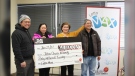 The winners of the $60 million in Winnipeg have been announced. John Chua and his family are the ones who purchased the winning ticket. (From left to right, John Chua, John's wife Jhoanna Chua, John's mom Angie Chua, and John's uncle Ben Lagman. Source: Western Canada Lottery Corporation)