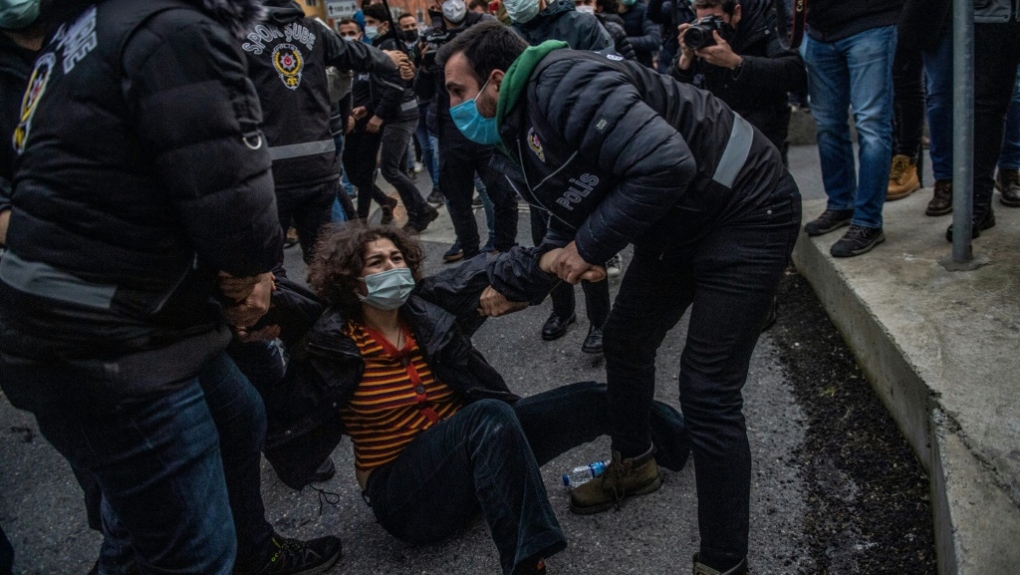 Turkey student protests AFP