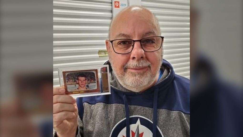 Frank Hunt with Bobby Orr rookie card