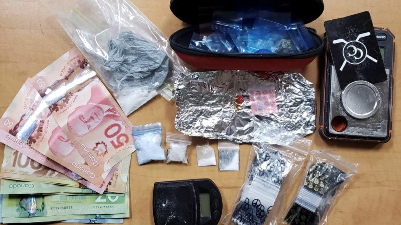 OPP seized suspected cocaine, crystal methamphetamine, and fentanyl in Leamington.(Courtesy OPP)