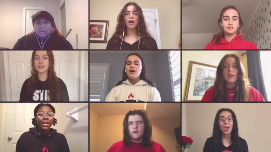 St. Thomas Aquinas students sing