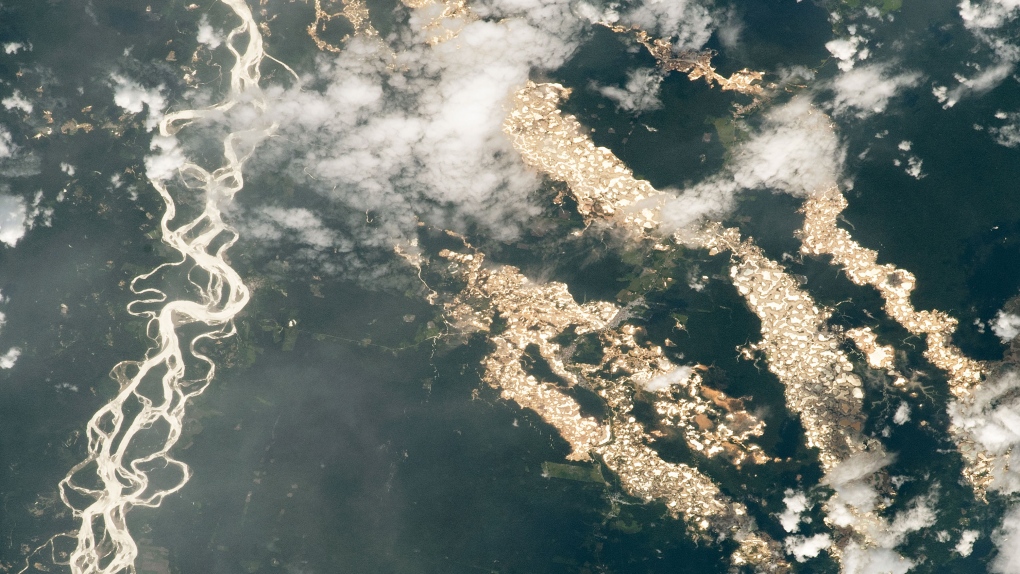 Stunning NASA photo shows 'gold' Peruvian Amazon rivers, but there's a dark backstory - CTV News