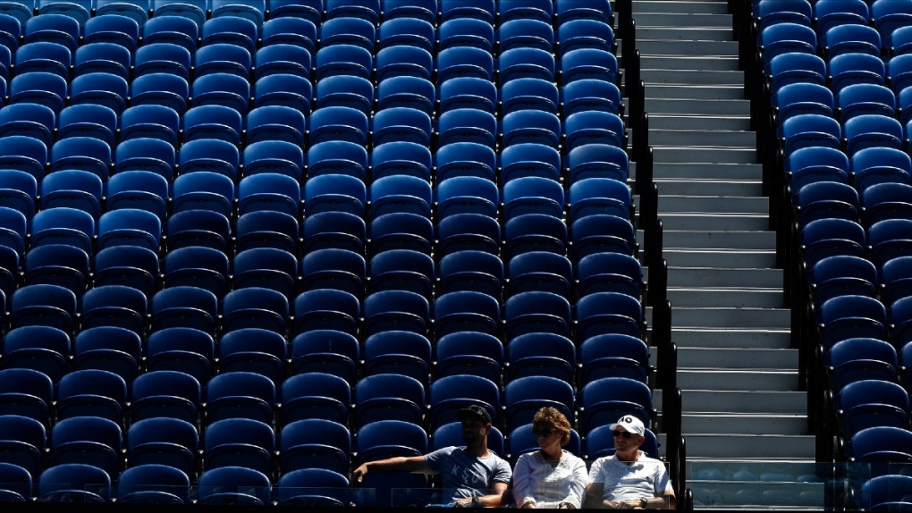 Spectators at the Australian Open