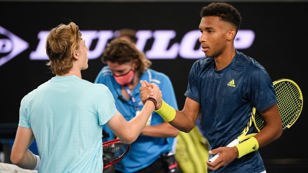 Auger-Aliassime, right, and Shapovalov