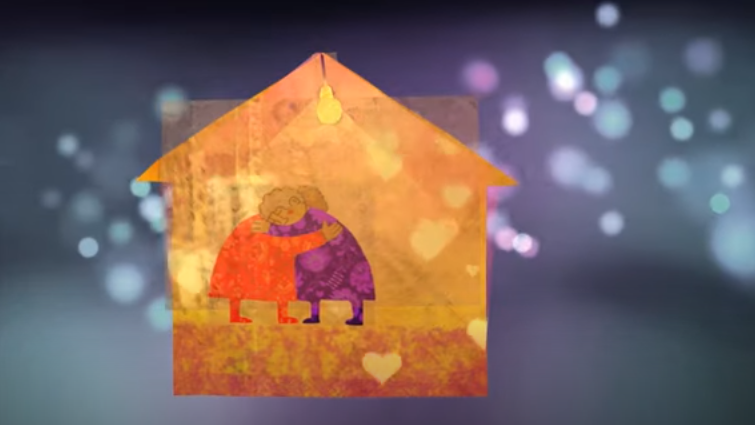 A screenshot from a YouTube video called "Love in the Time of COVID" (YouTube: Wilfrid Laurier University)