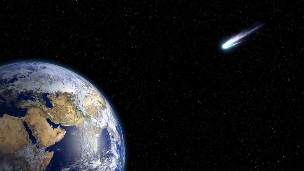 comet hitting the Earth 