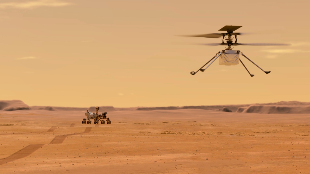  Ingenuity helicopter on Mars