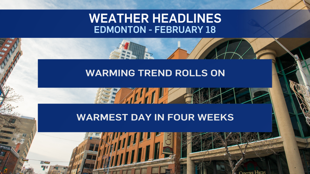 Edmonton weather Feb 18 