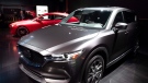 The 2019 Mazda CX-5 is shown at the New York Auto Show, Wednesday, April 17, 2019. (AP Photo/Mark Lennihan)