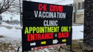 CK COVID-19 vaccination clinic in Chatham-Kent, Ont. on Monday, Feb. 23, 2021. (Chris Campbell / CTV Windsor)
