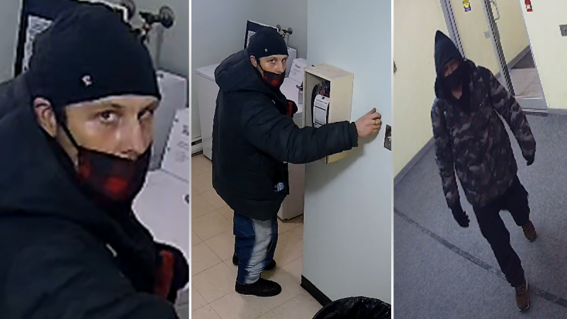 Ottawa police are searching for a man they say committed several break-ins in Centretown. (Ottawa Police)