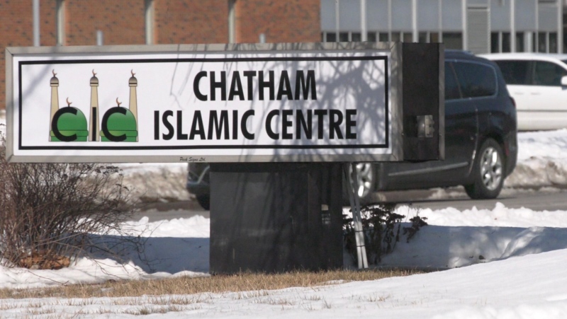 Chatham Islamic Centre in Chatham-Kent, Ont. on Tuesday, Feb. 23, 2021. (Gary Archibald/CTV Windsor)