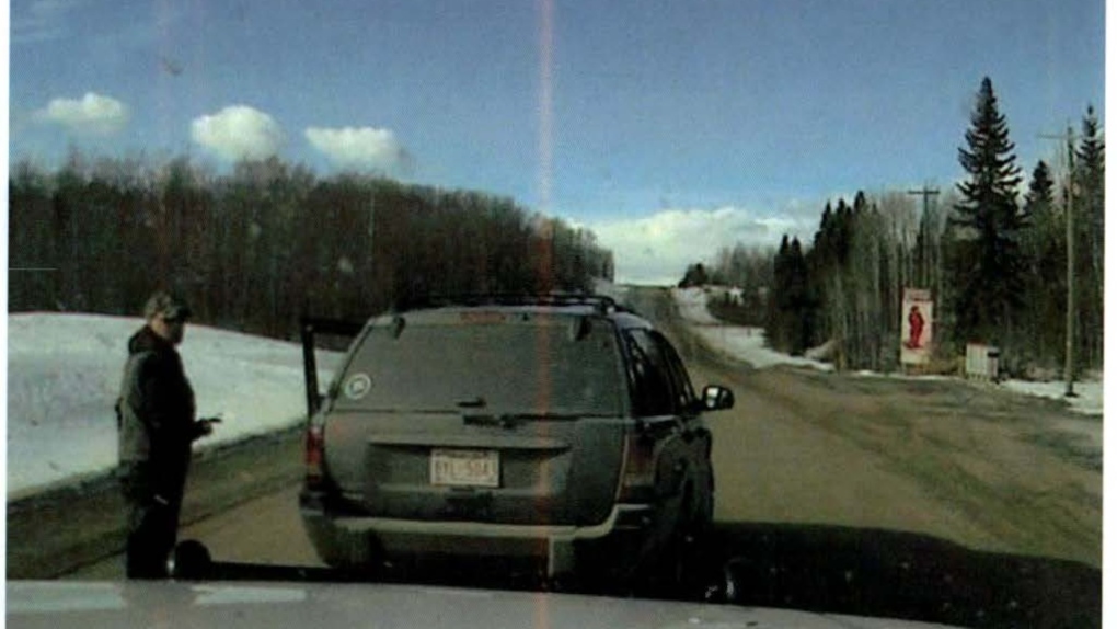 rifle, Alberta, traffic stop