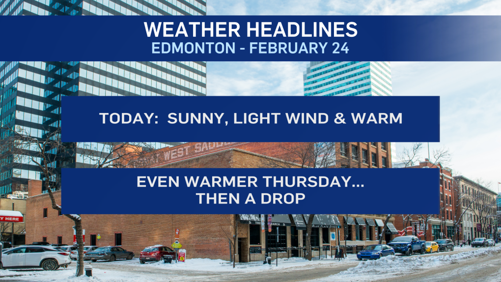Feb 24 Edmonton weather