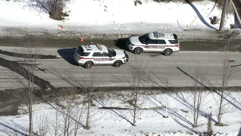 Homicide detectives have been called in to investigate after a man was found dead at the end of a road in an industrial area in Vaughan Thursday morning. (CTV News Toronto) 