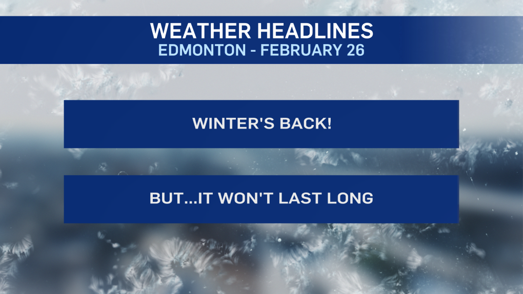 Feb 26 Edmonton weather
