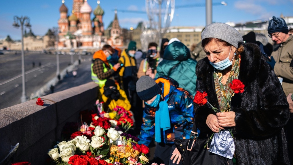 Nemtsov  memorial AFP