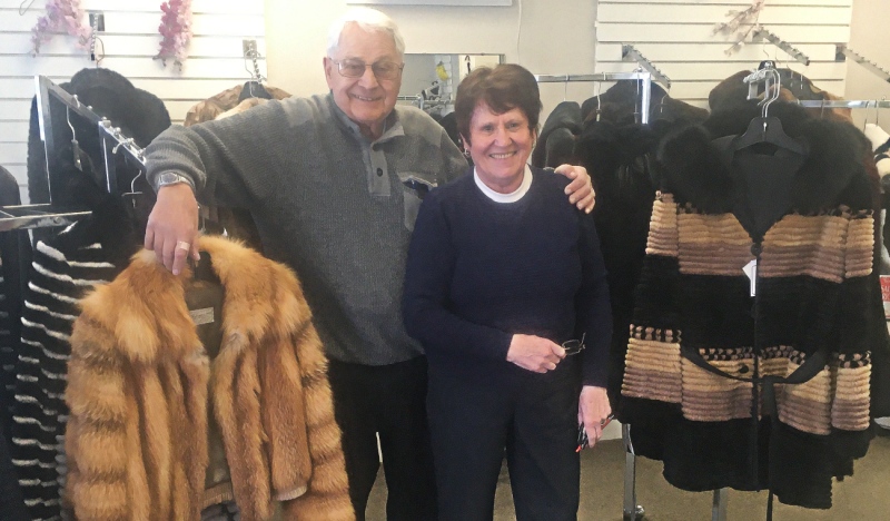 Marc and Claire Lafrance have worked together for the past 48 years operating Lafrance Furs and say they will miss the business. (Alana Everson/CTV News)