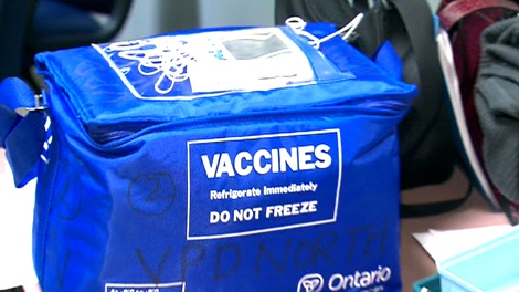 Ontario will run out of regular swine flu vaccine by the week's end the province's health minister said on Wednesday, Nov. 4, 2009.