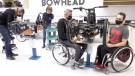 Christian Bagg has been building special three-wheeled bikes with his team for months. The equipment allows disabled riders more freedom than ever before.