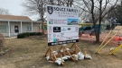 Site for the new Family Respite Services home in Windsor, Ont. on Wednesday, March 10, 2021. (Chris Campbell/CTV Windsor)