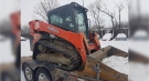 A skid steer was among the items recovered by police in London, Ont. on Thursday, March 11, 2021. (Source: London Police Service)