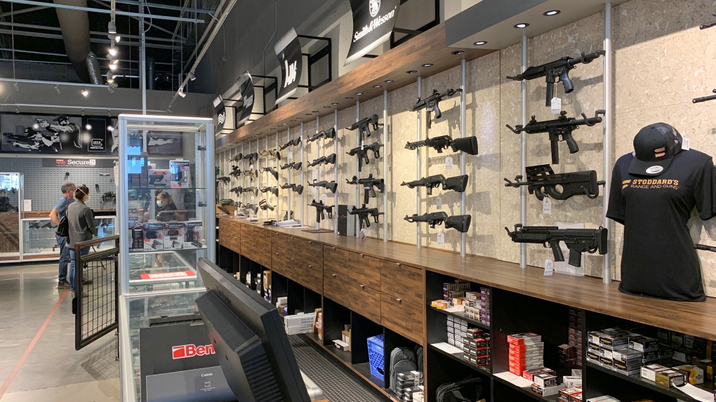 Gun store interior