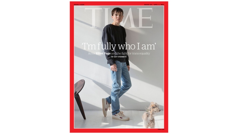 Elliot Page is set to become the first transgender man to star on the cover of Time magazine. (Photograph by Wynne Neilly for TIME)