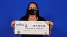 Jennifer McCrae of Richmond won a $250,000 with Instant Bingo Multiplier. (Photo courtesy: OLG)