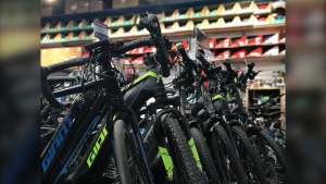 Bikes on sale at Dutch Cycle in Regina (Stefanie Davis / CTV Regina)