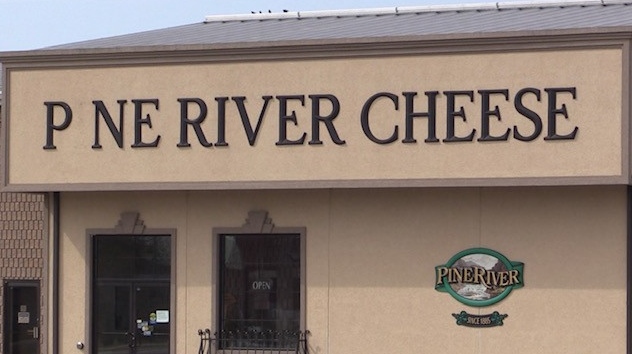 The Pine River Cheese factory, on Highway 21, has been sold, seen on Saturday March 20, 2021 (Scott Miller/CTV News)