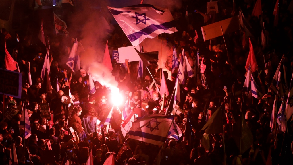 Protesters in Israel - March 2021