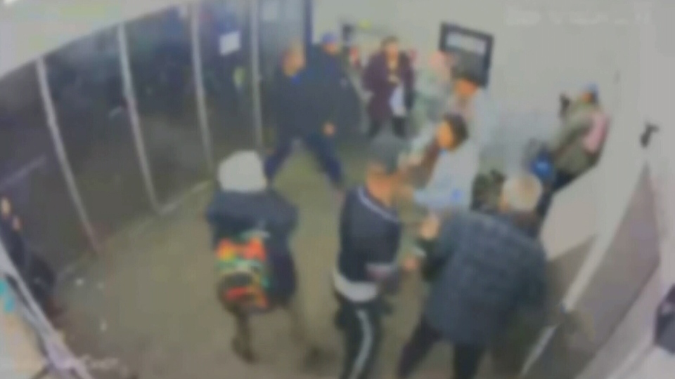 Surveillance video shows brawls, vandalism
