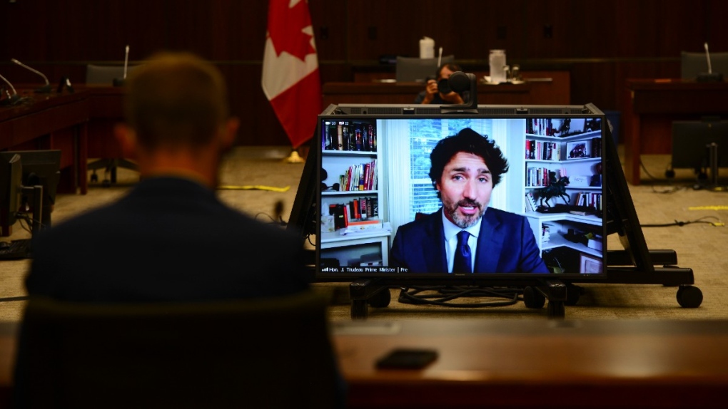 PM Justin Trudeau appears as a witness in 2020