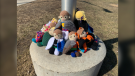 Two staff members at St. Edward Catholic School in Westport handmade superhero dolls for the kindergarten class. (Kimberley Johnson/CTV News Ottawa)