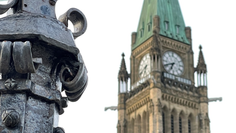 Parliament Hill is seen in this photo taken on March 24, 2021. (Photo by CTV News' Jeff Denesyk) 