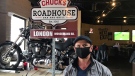 Tom Sada is seen in a Chuck’s Roadhouse restaurant in London, Ont. on Friday, March 26, 2021. Sada owns five locations in the Forest City. (Sean Irvine / CTV News) 