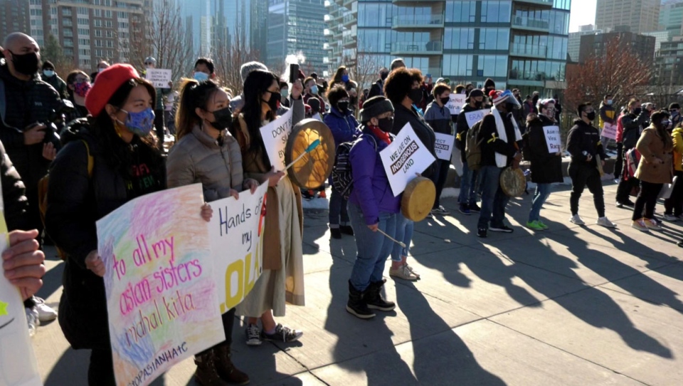 calgary, racism, march, solidarity, protest, hate,