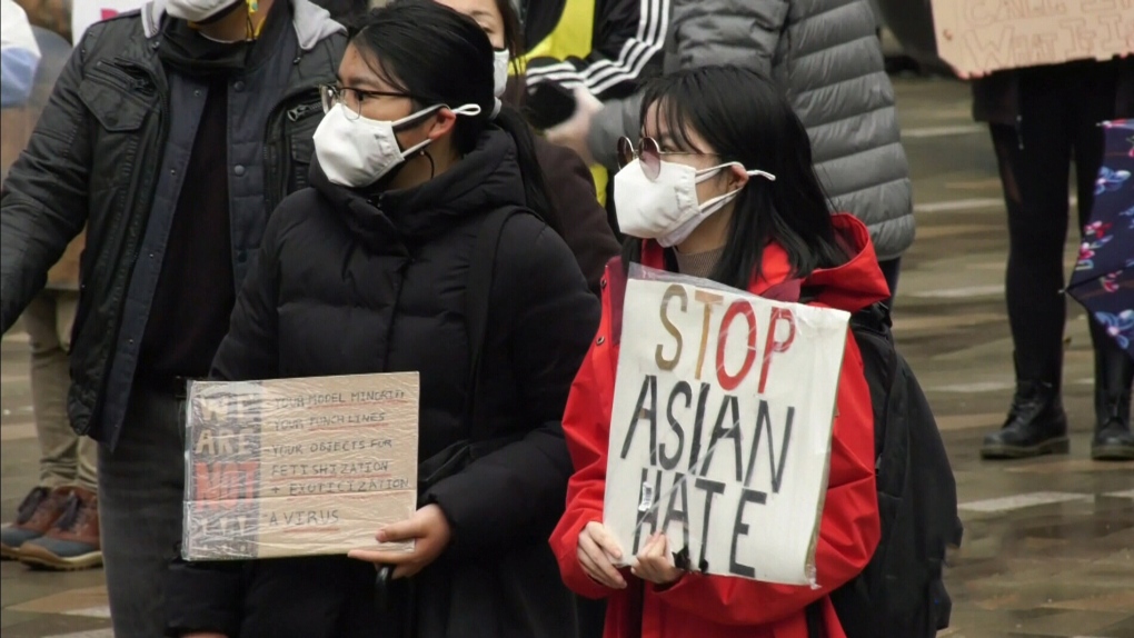 Hundreds rally against anti-Asian hate