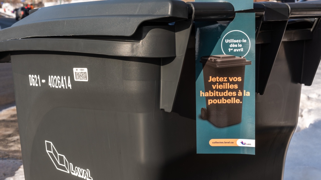 Black bins now used in Laval for garbage