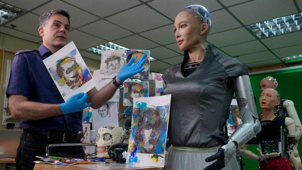 Sophia the robot and her art