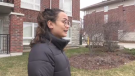 On March 28, Aaliyah Subang (pictured) said she was walking her dog near Goodwin Drive and Beaver Meadow Drive when a man approached her and launched into a racist rant.