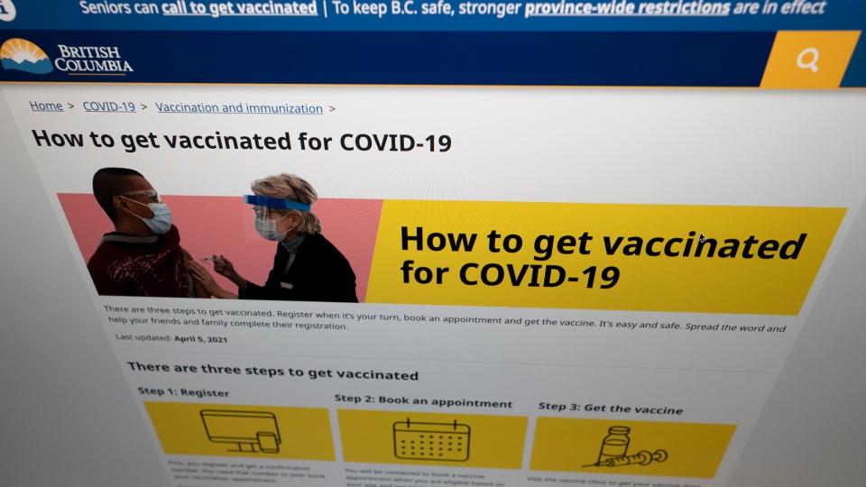 Covid 19 In B C All B C Residents 18 And Up Invited To Register On Vaccine Booking System Ctv News