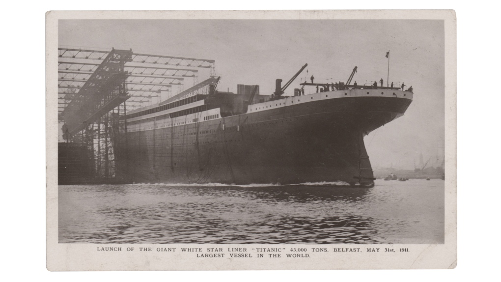 titanic postcard