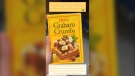 A box of 21-year-old graham cracker crumbs that were donated to the Parkdale Community Food Bank recently are shown. (Instagram)