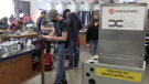 Dual credit college course in sheet metal at St.Marys DCVI on April 12, 2021. (Scott Miller/CTV London)
