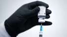 Alberta Health says Canada's second case of a blood clot, linked to the Astra-Zeneca vaccine, has been found in the province. (AP Photo/Vadim Ghirda)