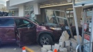 A driver slammed into the Palmerston, Ont. Foodland grocery store on April 14, 2021. (OPP)