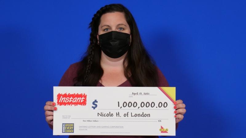 Nicole Higgs of London, Ont. won $1 million playing Instant Big 10. (OLG/Supplied)